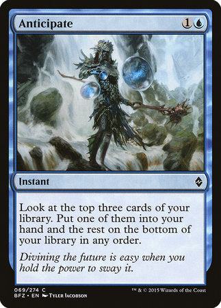 Anticipate [Battle for Zendikar] | Jomio and Rueliete's Cards and Comics