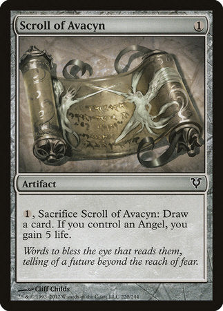 Scroll of Avacyn [Avacyn Restored] | Jomio and Rueliete's Cards and Comics