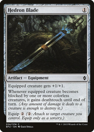 Hedron Blade [Battle for Zendikar] | Jomio and Rueliete's Cards and Comics