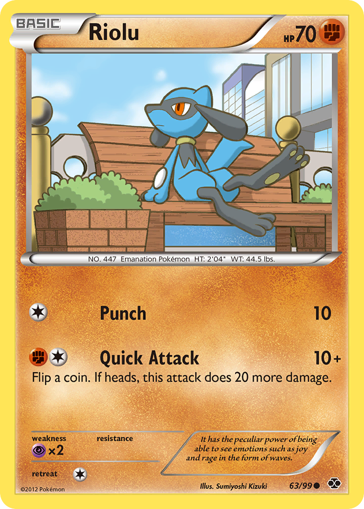 Riolu (63/99) [Black & White: Next Destinies] | Jomio and Rueliete's Cards and Comics