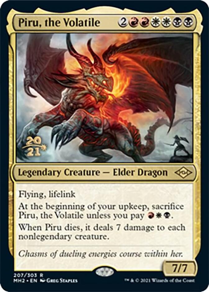 Piru, the Volatile [Modern Horizons 2 Prerelease Promos] | Jomio and Rueliete's Cards and Comics
