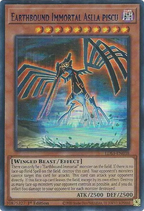 Earthbound Immortal Aslla piscu (Blue) [LDS3-EN038] Ultra Rare | Jomio and Rueliete's Cards and Comics