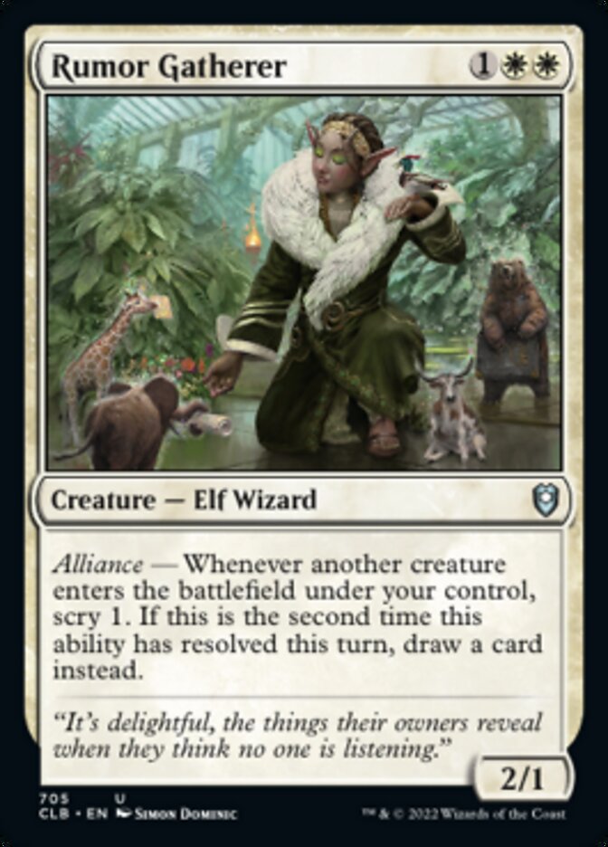 Rumor Gatherer [Commander Legends: Battle for Baldur's Gate] | Jomio and Rueliete's Cards and Comics