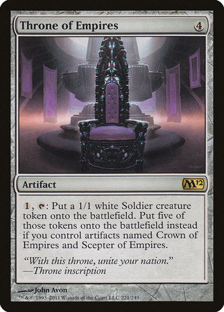Throne of Empires [Magic 2012] | Jomio and Rueliete's Cards and Comics