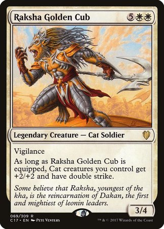 Raksha Golden Cub [Commander 2017] | Jomio and Rueliete's Cards and Comics