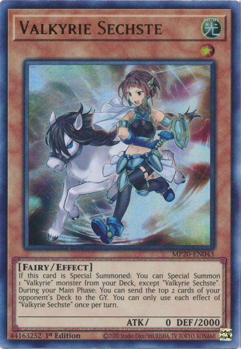 Valkyrie Sechste [MP20-EN043] Ultra Rare | Jomio and Rueliete's Cards and Comics