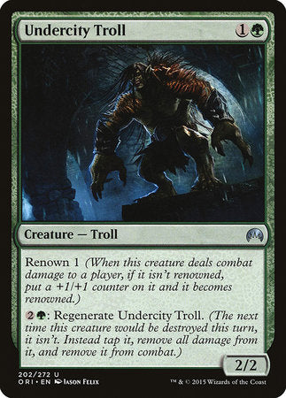 Undercity Troll [Magic Origins] | Jomio and Rueliete's Cards and Comics