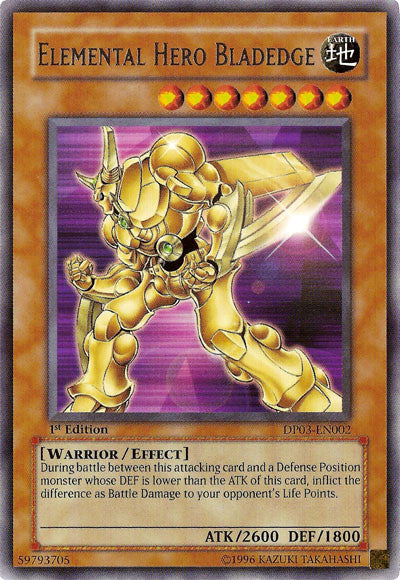Elemental Hero Bladedge [DP03-EN002] Rare | Jomio and Rueliete's Cards and Comics