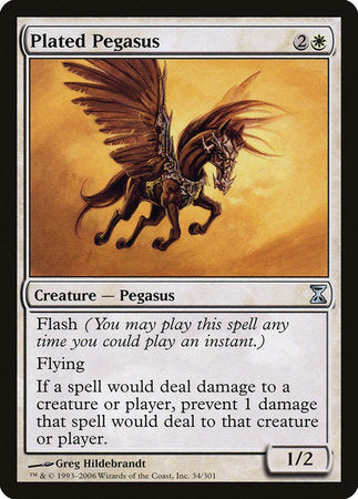 Plated Pegasus [Time Spiral] | Jomio and Rueliete's Cards and Comics
