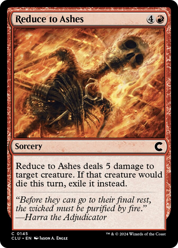 Reduce to Ashes [Ravnica: Clue Edition] | Jomio and Rueliete's Cards and Comics