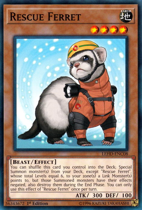 Rescue Ferret [LEHD-ENC08] Common | Jomio and Rueliete's Cards and Comics
