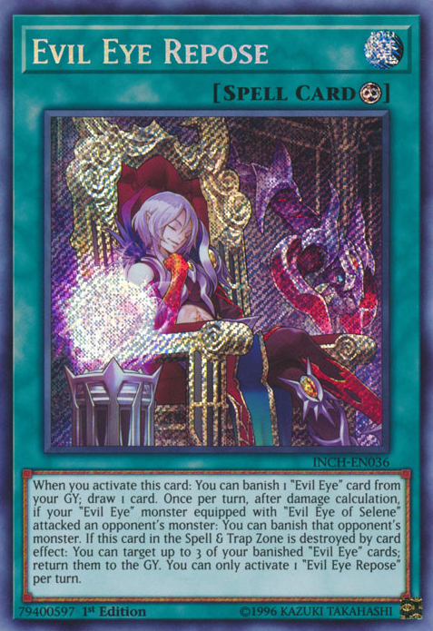 Evil Eye Repose [INCH-EN036] Secret Rare | Jomio and Rueliete's Cards and Comics