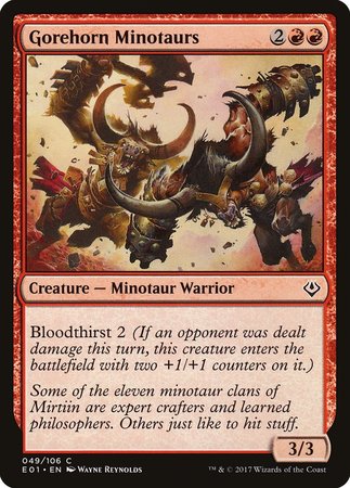 Gorehorn Minotaurs [Archenemy: Nicol Bolas] | Jomio and Rueliete's Cards and Comics