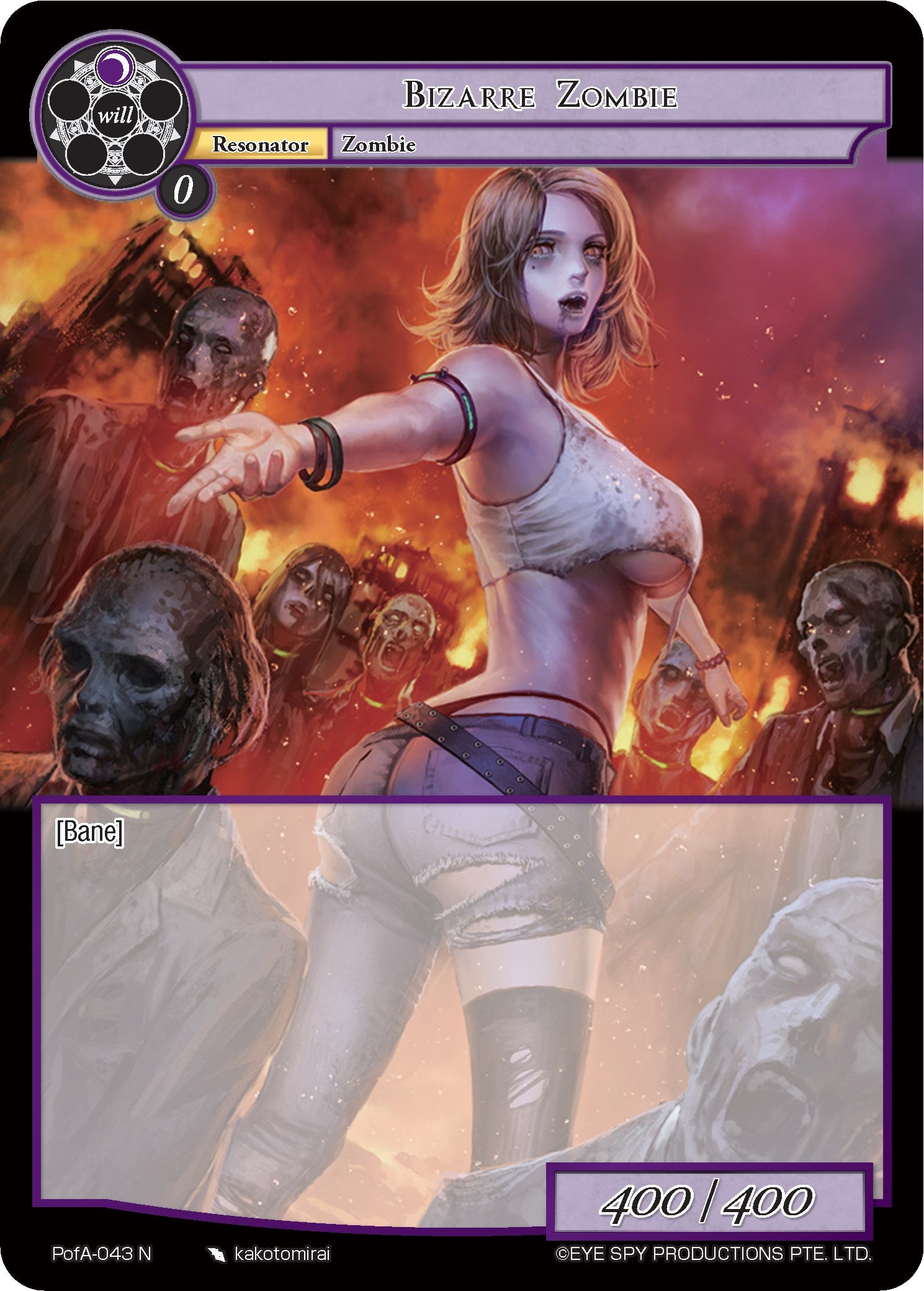 Bizarre Zombie (PofA-043) [Alice Origin IV: Prologue of Attoractia] | Jomio and Rueliete's Cards and Comics