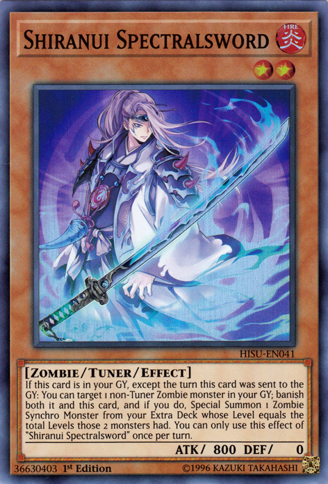 Shiranui Spectralsword [HISU-EN041] Super Rare | Jomio and Rueliete's Cards and Comics