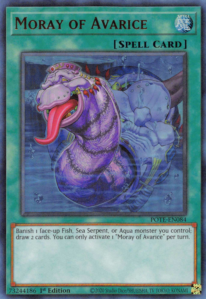 Moray of Avarice [POTE-EN084] Ultra Rare | Jomio and Rueliete's Cards and Comics
