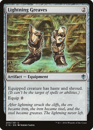 Lightning Greaves [Commander 2016] | Jomio and Rueliete's Cards and Comics