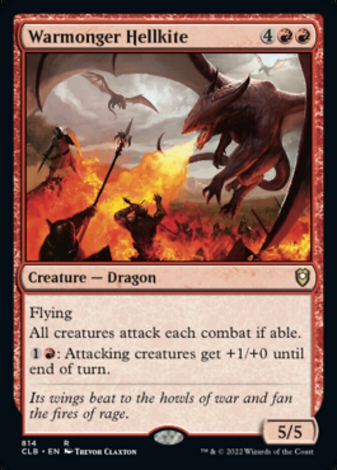 Warmonger Hellkite [Commander Legends: Battle for Baldur's Gate] | Jomio and Rueliete's Cards and Comics