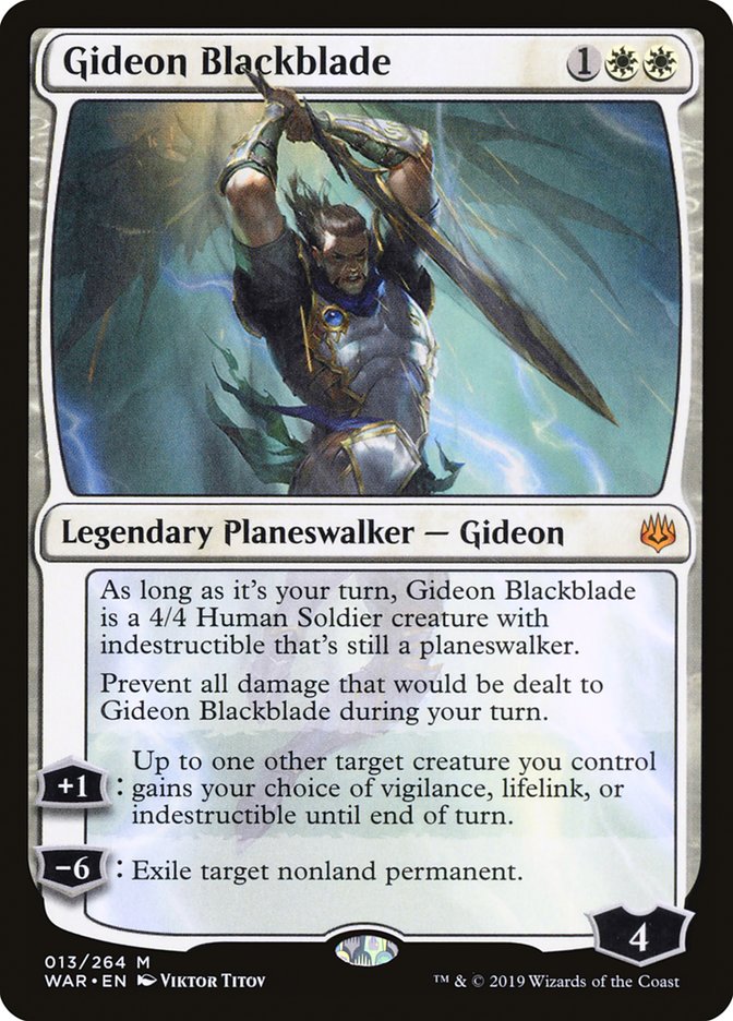 Gideon Blackblade [War of the Spark] | Jomio and Rueliete's Cards and Comics