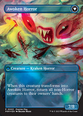 Thing in the Ice // Awoken Horror (Borderless Alternate Art) [Regional Championship Qualifiers 2023] | Jomio and Rueliete's Cards and Comics