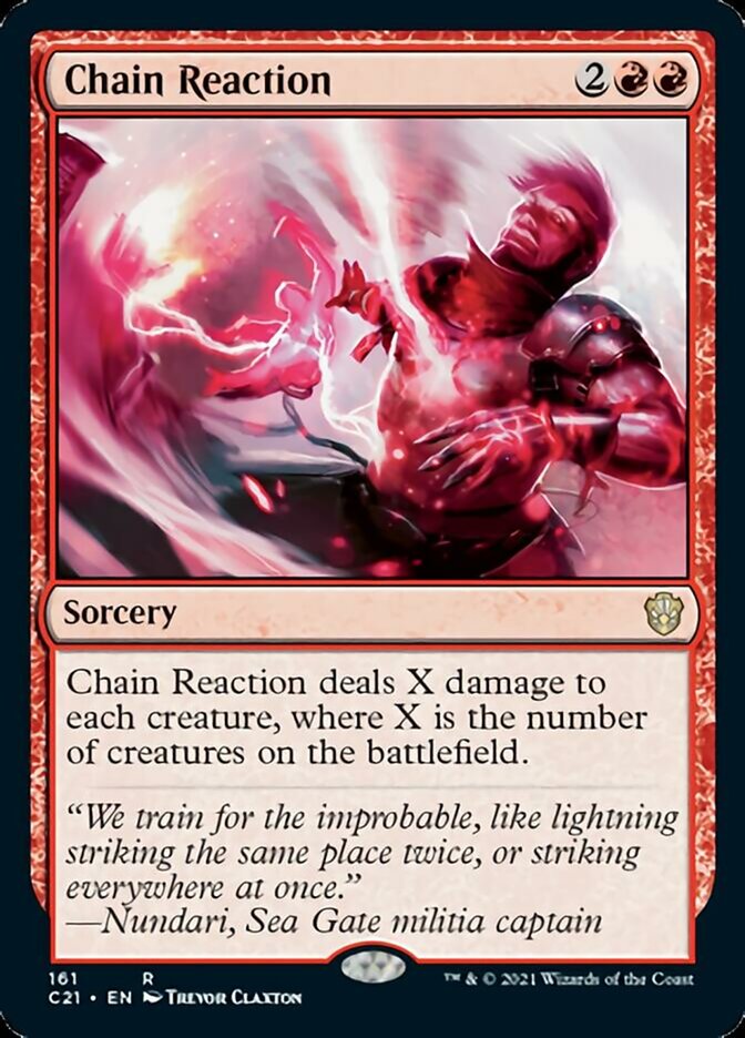 Chain Reaction [Commander 2021] | Jomio and Rueliete's Cards and Comics
