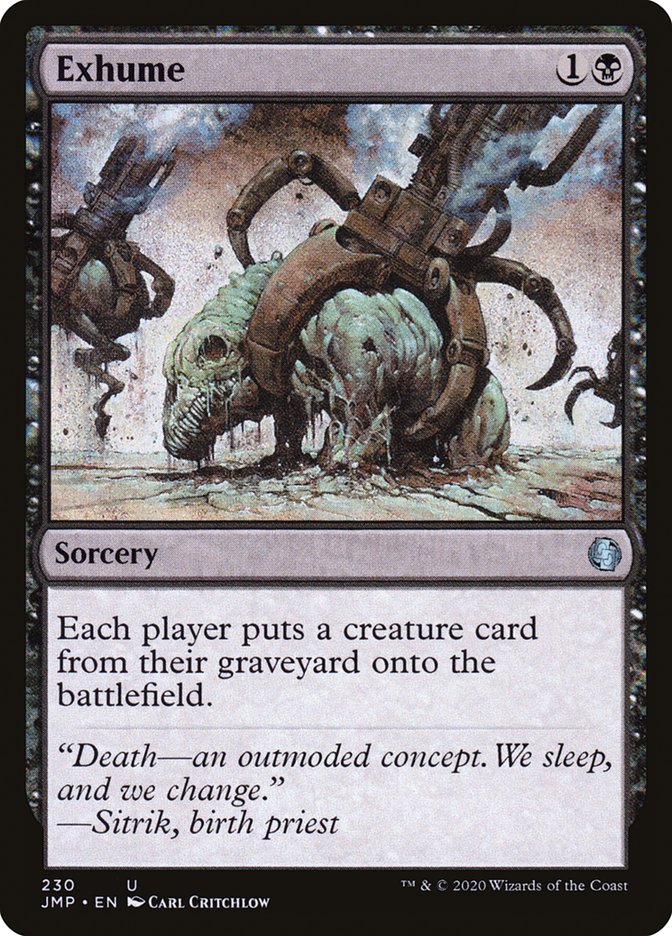 Exhume [Jumpstart] | Jomio and Rueliete's Cards and Comics