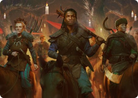 Candlelit Cavalry Art Card [Innistrad: Midnight Hunt Art Series] | Jomio and Rueliete's Cards and Comics