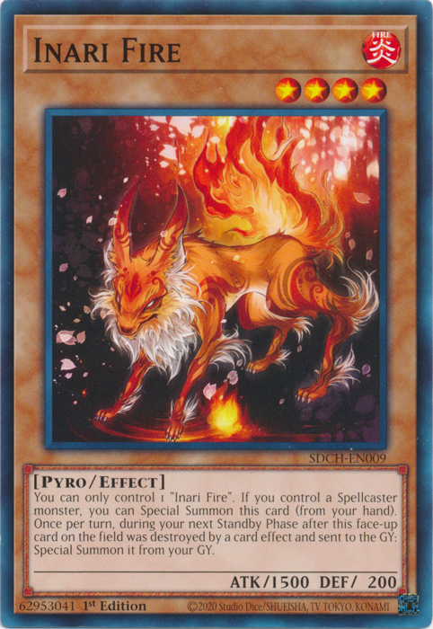 Inari Fire [SDCH-EN009] Common | Jomio and Rueliete's Cards and Comics