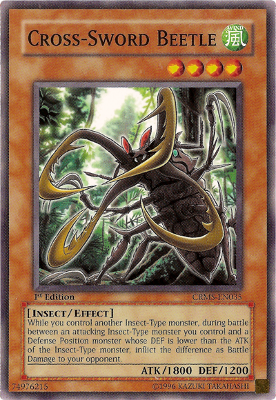 Cross-Sword Beetle [CRMS-EN035] Common | Jomio and Rueliete's Cards and Comics