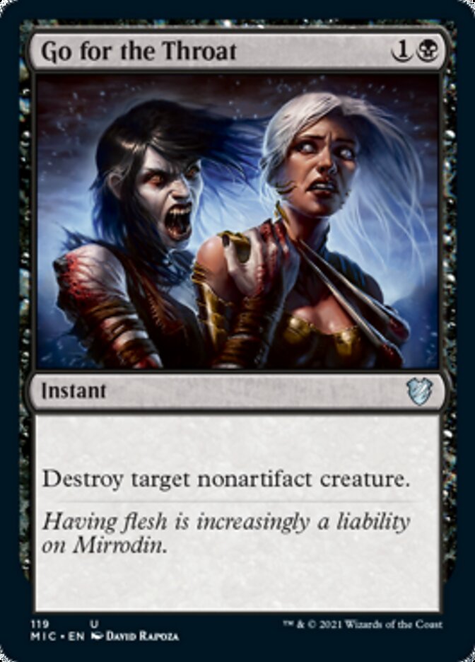Go for the Throat [Innistrad: Midnight Hunt Commander] | Jomio and Rueliete's Cards and Comics