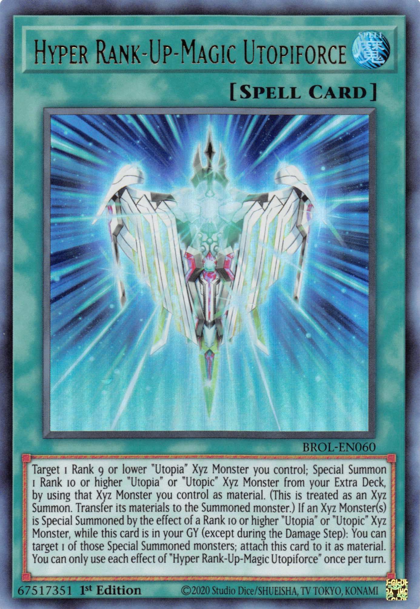 Hyper Rank-Up-Magic Utopiforce [BROL-EN060] Ultra Rare | Jomio and Rueliete's Cards and Comics