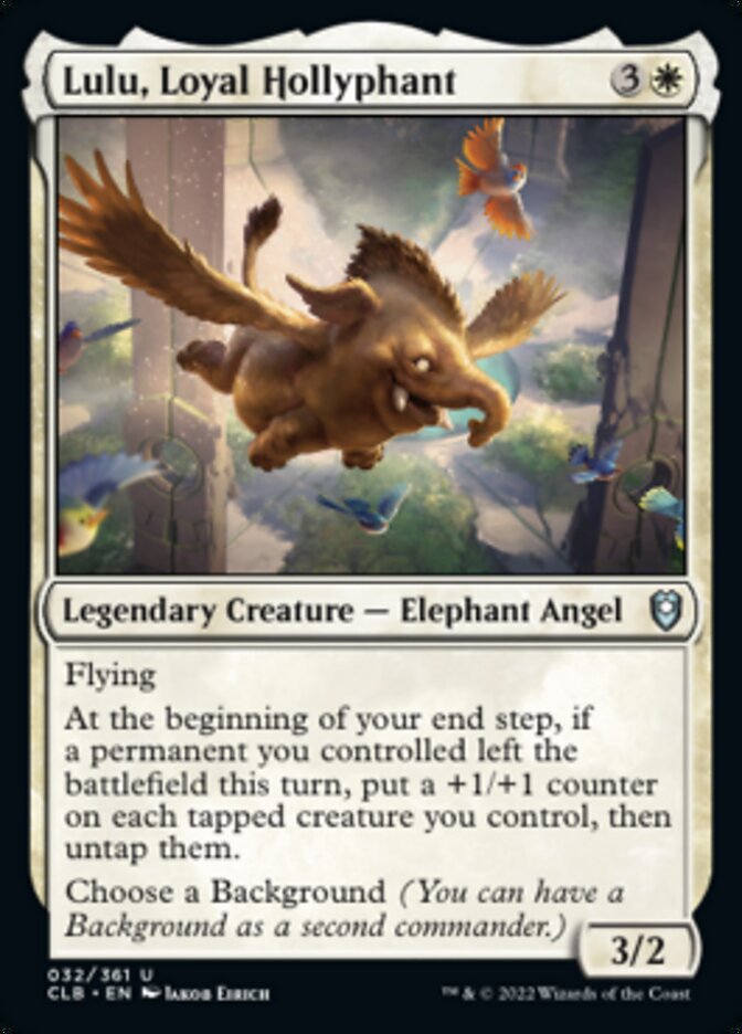 Lulu, Loyal Hollyphant [Commander Legends: Battle for Baldur's Gate] | Jomio and Rueliete's Cards and Comics
