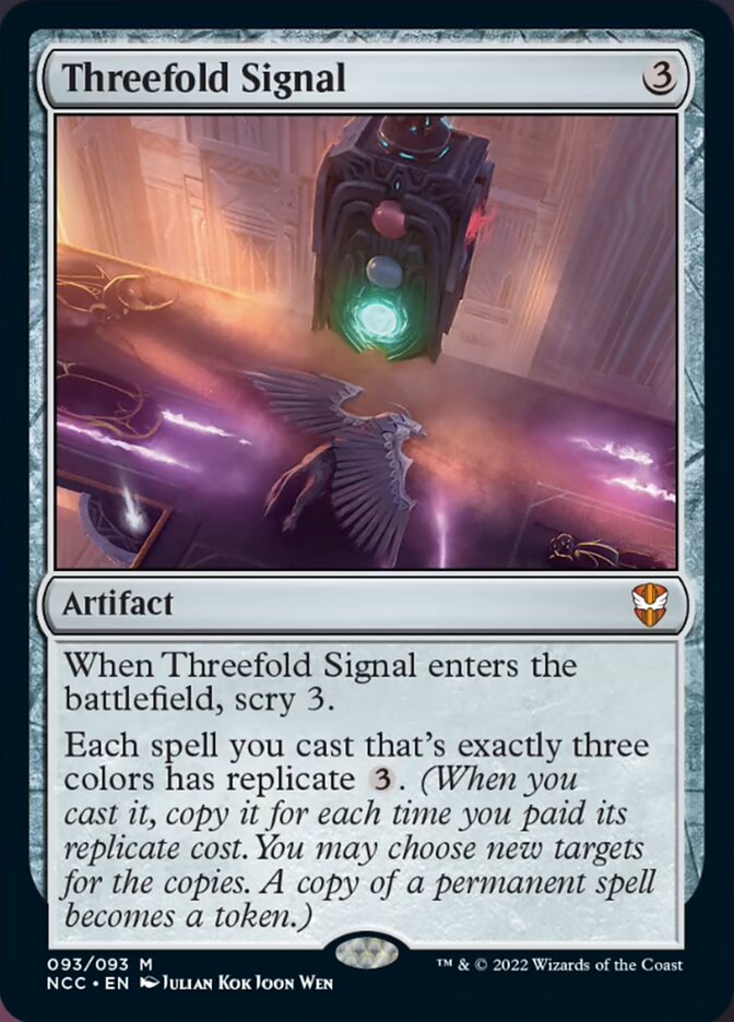 Threefold Signal [Streets of New Capenna Commander] | Jomio and Rueliete's Cards and Comics