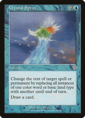 Crystal Spray [Invasion] | Jomio and Rueliete's Cards and Comics