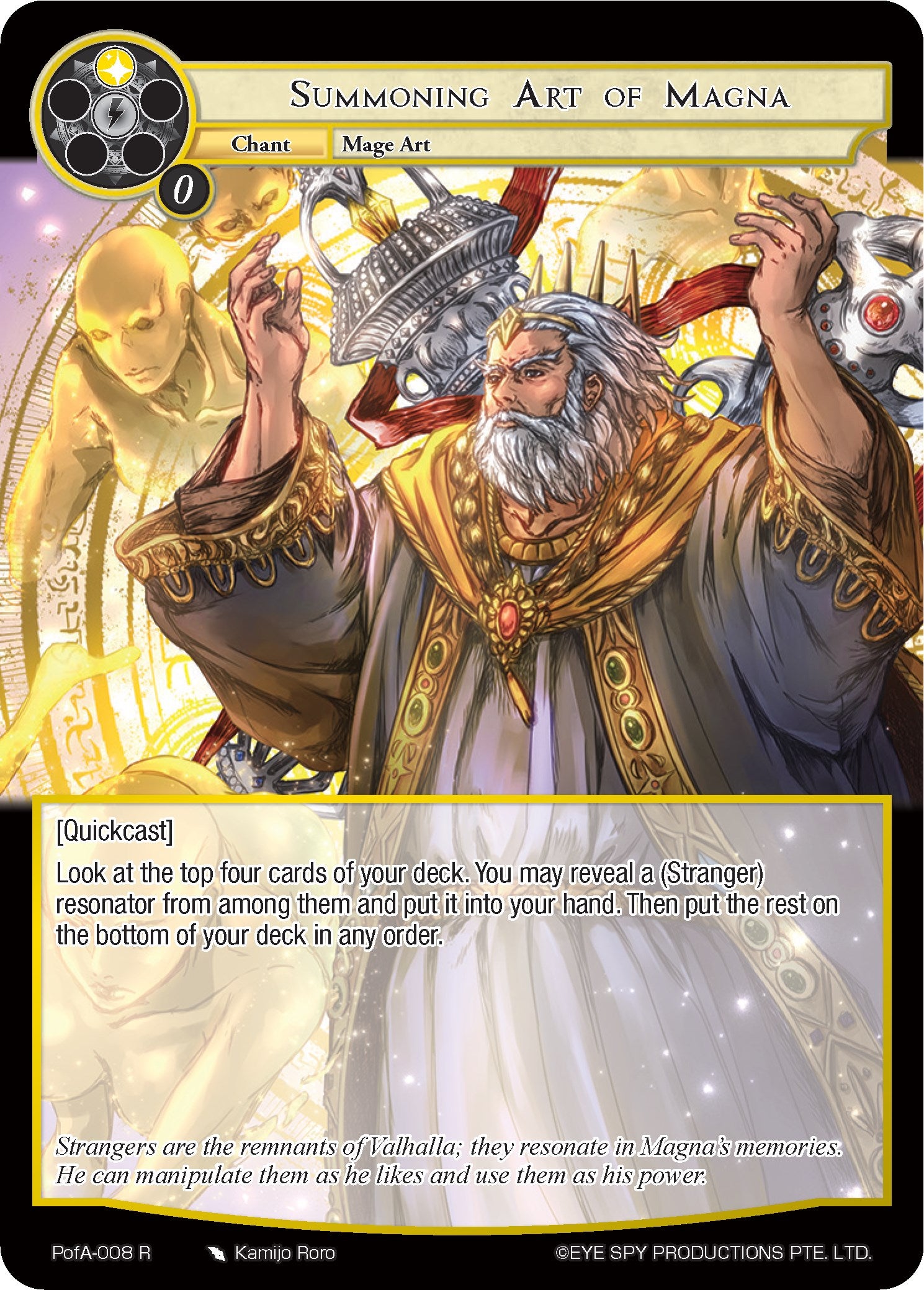 Summoning Art of Magna (PofA-008) [Alice Origin IV: Prologue of Attoractia] | Jomio and Rueliete's Cards and Comics