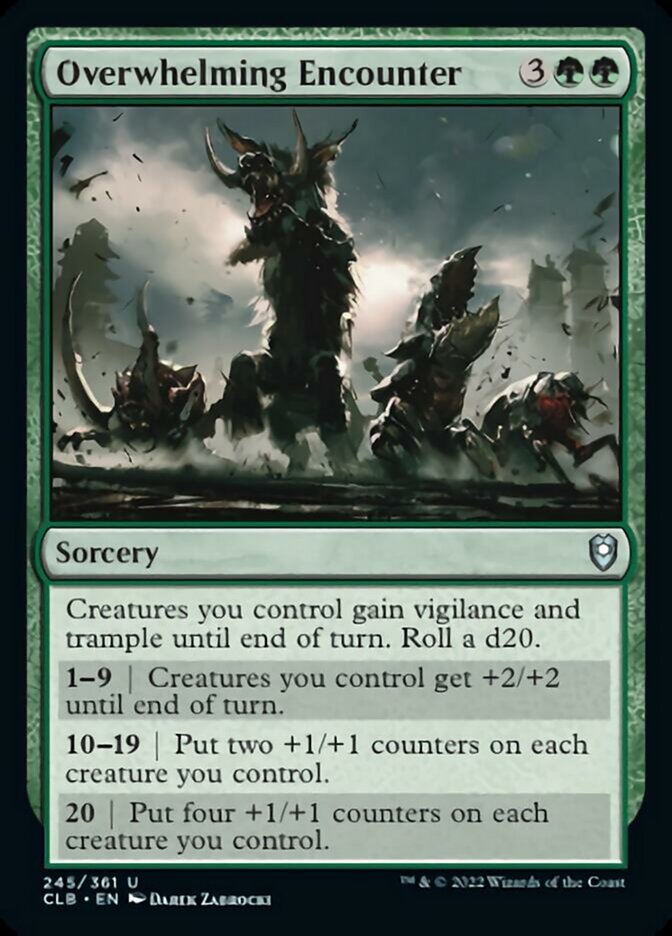 Overwhelming Encounter [Commander Legends: Battle for Baldur's Gate] | Jomio and Rueliete's Cards and Comics