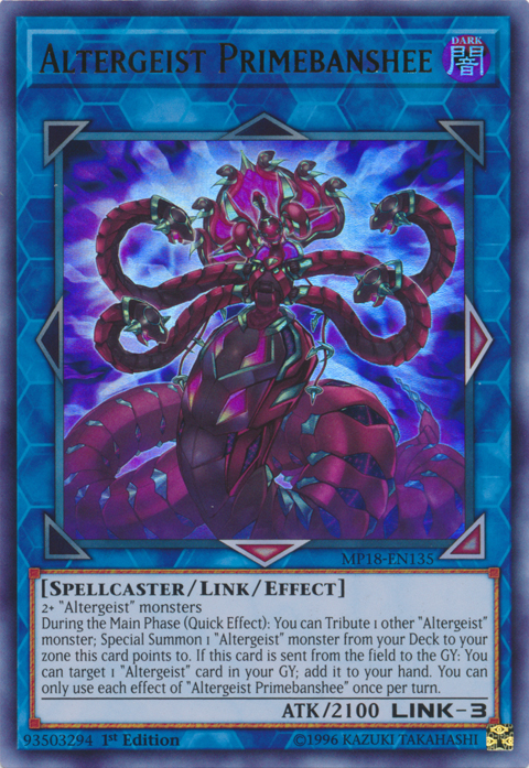 Altergeist Primebanshee [MP18-EN135] Ultra Rare | Jomio and Rueliete's Cards and Comics