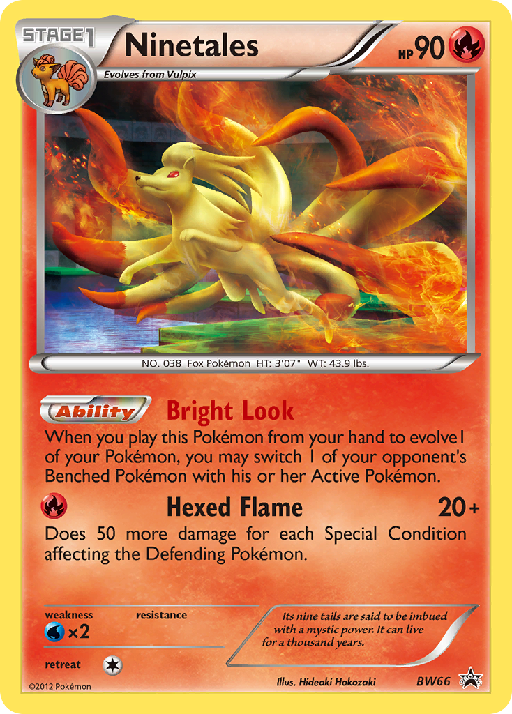 Ninetales (BW66) [Black & White: Black Star Promos] | Jomio and Rueliete's Cards and Comics