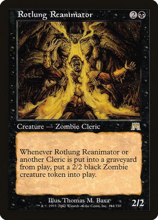 Rotlung Reanimator [Onslaught] | Jomio and Rueliete's Cards and Comics