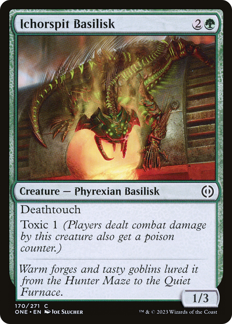 Ichorspit Basilisk [Phyrexia: All Will Be One] | Jomio and Rueliete's Cards and Comics