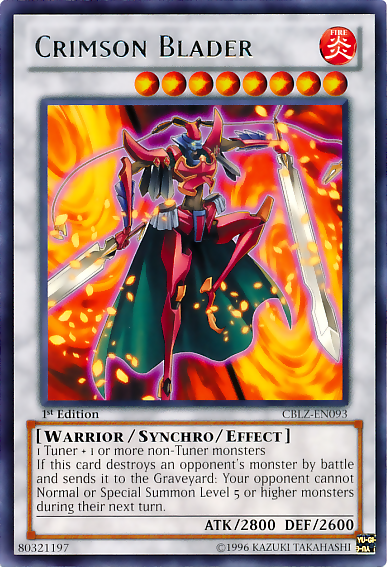 Crimson Blader [CBLZ-EN093] Rare | Jomio and Rueliete's Cards and Comics