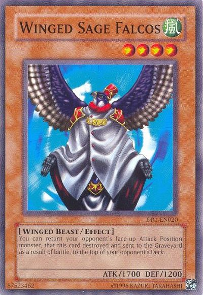 Winged Sage Falcos [DR1-EN020] Common | Jomio and Rueliete's Cards and Comics