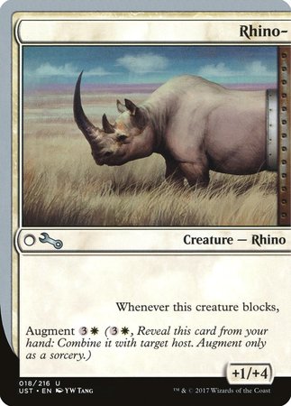 Rhino- [Unstable] | Jomio and Rueliete's Cards and Comics