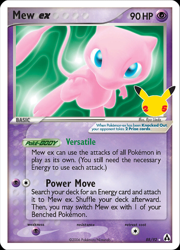 Mew ex (88/92) [Celebrations: 25th Anniversary - Classic Collection] | Jomio and Rueliete's Cards and Comics