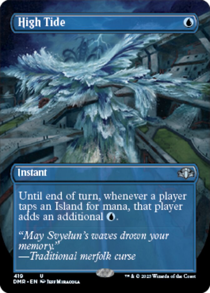 High Tide (Borderless Alternate Art) [Dominaria Remastered] | Jomio and Rueliete's Cards and Comics