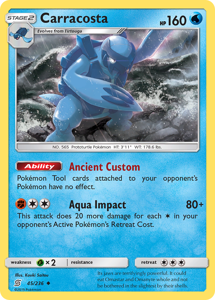 Carracosta (45/236) [Sun & Moon: Unified Minds] | Jomio and Rueliete's Cards and Comics