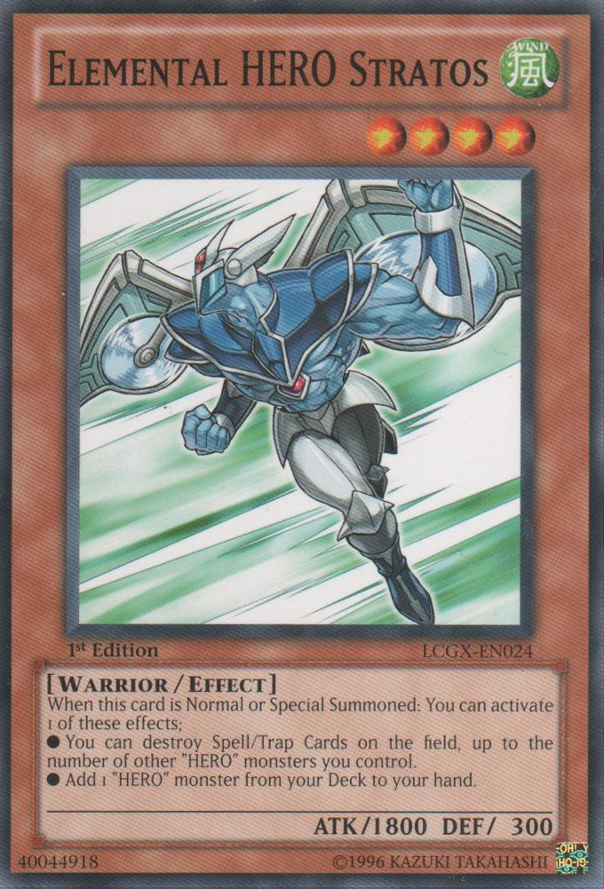 Elemental HERO Stratos [LCGX-EN024] Common | Jomio and Rueliete's Cards and Comics