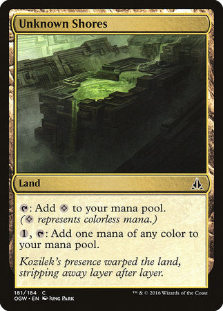 Unknown Shores [Oath of the Gatewatch] | Jomio and Rueliete's Cards and Comics