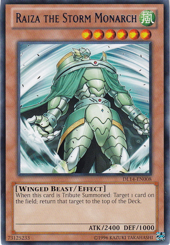 Raiza the Storm Monarch (Blue) [DL14-EN008] Rare | Jomio and Rueliete's Cards and Comics