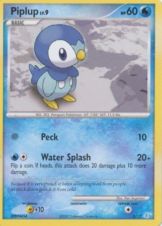 Piplup (5/12) [Diamond & Pearl: Trainer Kit - Manaphy] | Jomio and Rueliete's Cards and Comics